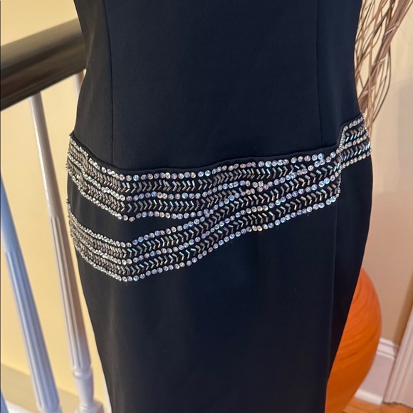 Basix ll black dress with silver beads - Picture 2 of 9